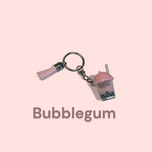 Boba Key Chain • Bubblegum