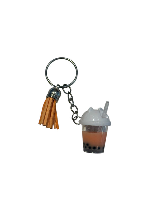 Boba Key Chain • Peach