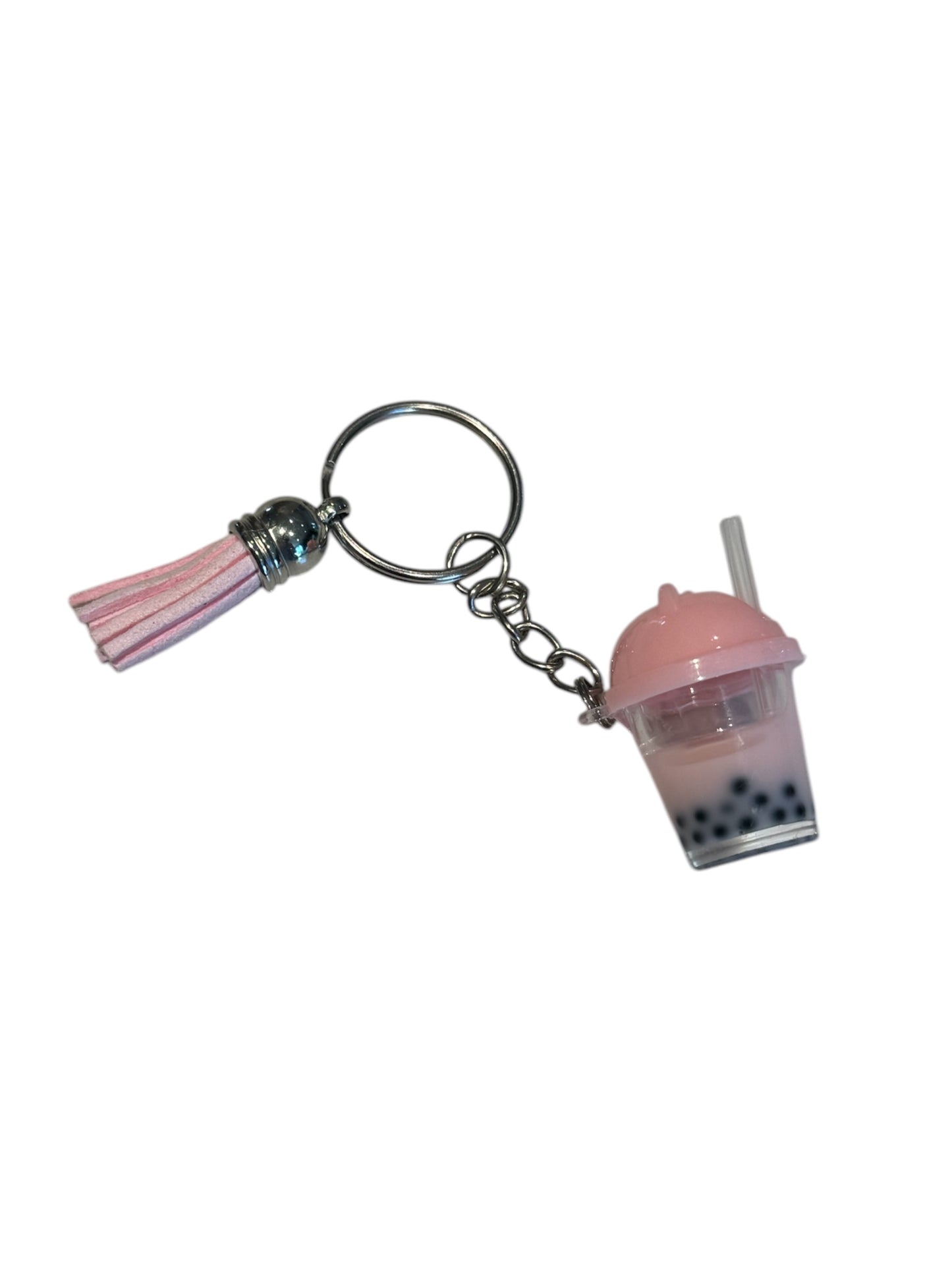 Boba Key Chain • Bubblegum