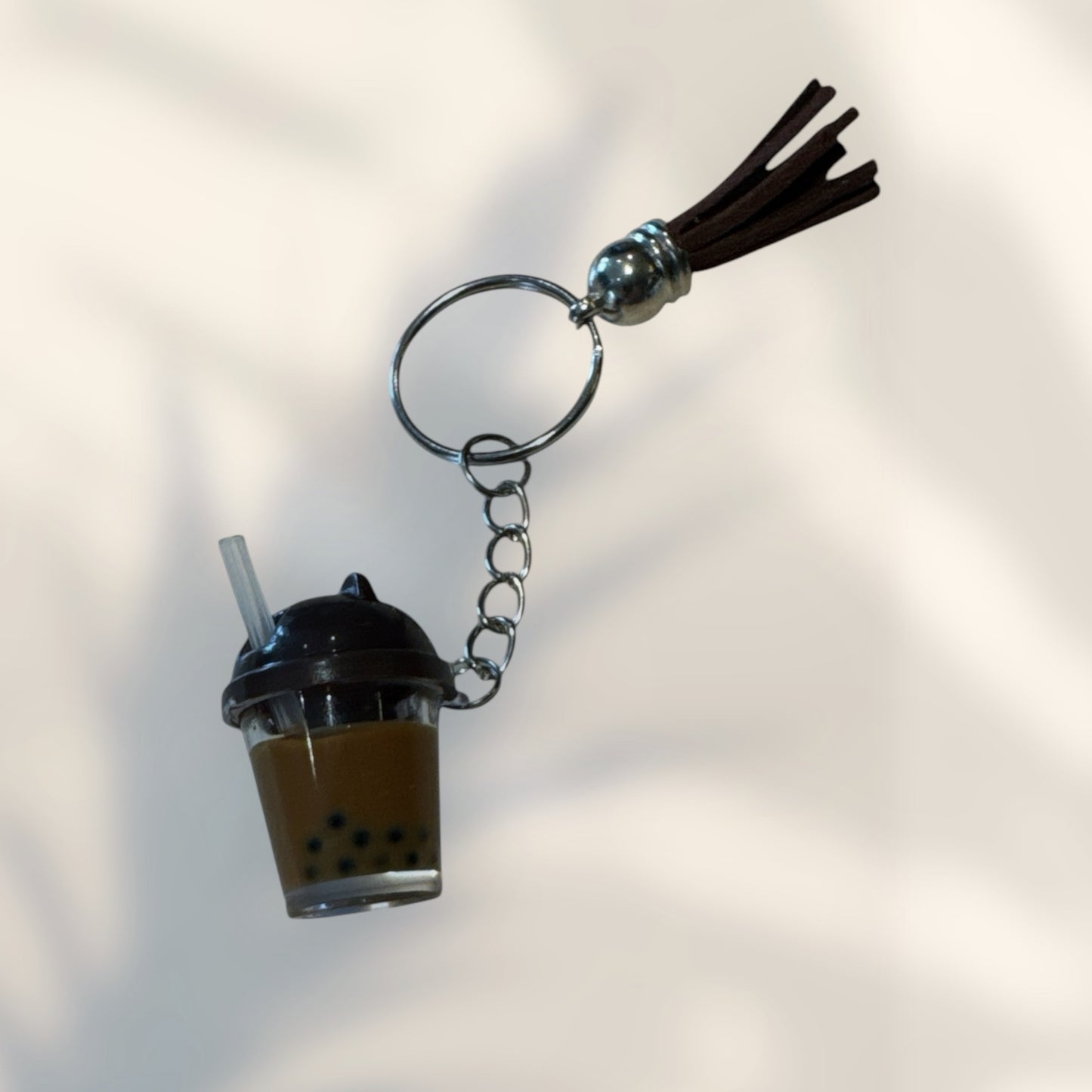 Boba Key Chain • Brown Sugar